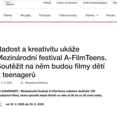 Napsali o nás: Pro-kulturu.cz